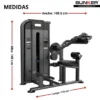 extension abdominal y espalda maquinas de peso integrado bunker fitness equipos de peso integrado medidas