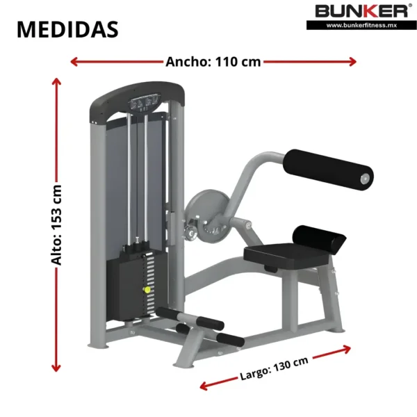 extension adbominal maquinas de peso integrado bunker fitness equipos de peso integrado medidas