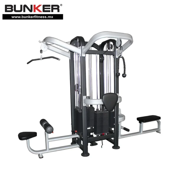 jungla 4 estaciones maquinas de peso integrado bunker fitness equipos de peso integrado_7_11zon
