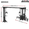jungla gym de 5 estaciones maquinas de peso integrado bunker fitness equipos de peso integrado medidas