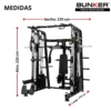black smith machine maquina Smith maquinas de gym aparatos para hacer ejercicio bunker fitness equipos de gimnasio equipos de gimnasio 6