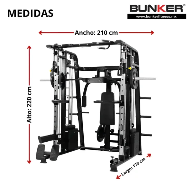 black smith machine maquina Smith maquinas de gym aparatos para hacer ejercicio bunker fitness equipos de gimnasio equipos de gimnasio 6