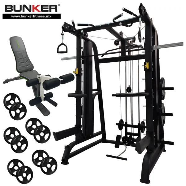 lite smith machine maquina Smith maquinas de gym aparatos para hacer ejercicio bunker fitness equipos de gimnasio equipos de gimnasio 3