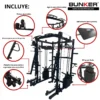 onyx maquina Smith maquinas de gym aparatos para hacer ejercicio bunker fitness equipos de gimnasio equipos de gimnasio 7