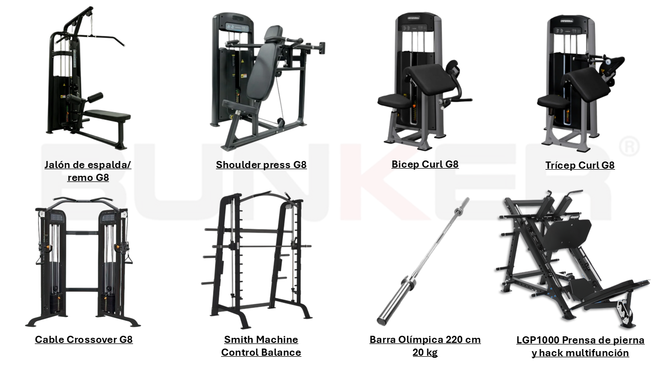 paquete 2 bunker fitnes 4