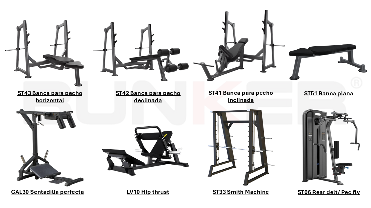 paquete 4 bunker fitnes 4