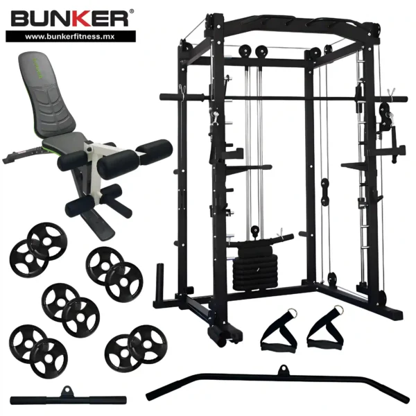 power smith machine maquina Smith maquinas de gym aparatos para hacer ejercicio bunker fitness equipos de gimnasio equipos de gimnasio 3