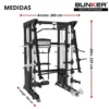 titan smith machine maquina Smith maquinas de gym aparatos para hacer ejercicio bunker fitness equipos de gimnasio equipos de gimnasio 5