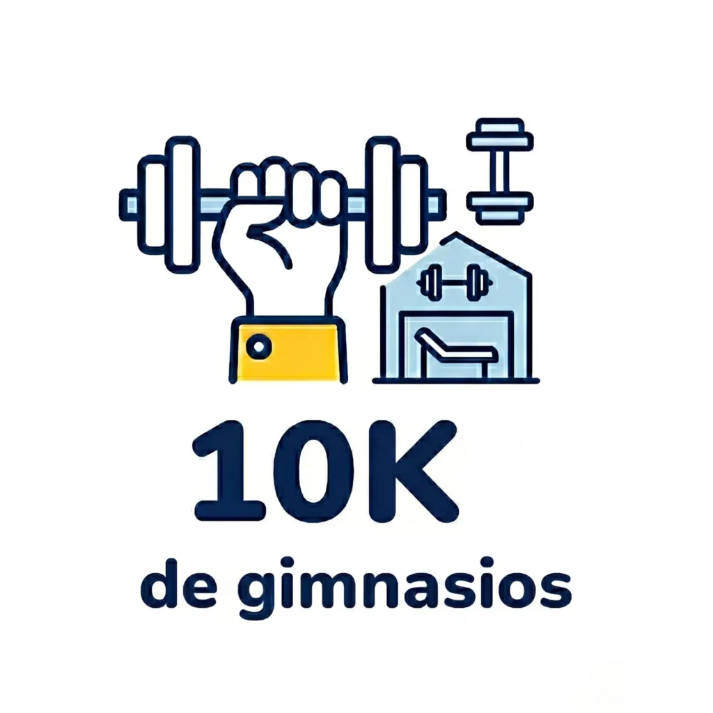 10k de gimnasios equipados por bunker fitness